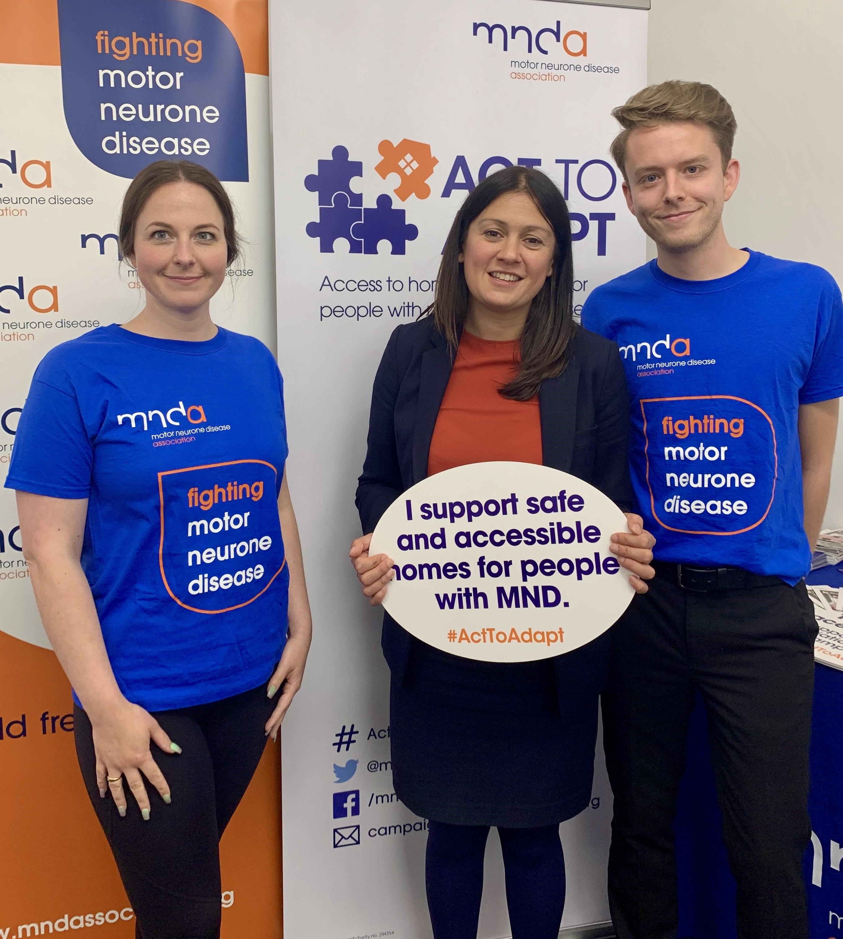 MND Assoc staff with Lisa Nandy MP