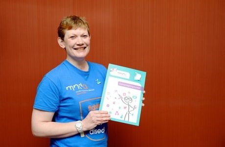 Campaigner pictured with campaign toolkit