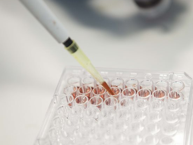 image of a scientist working on a dna donated sample