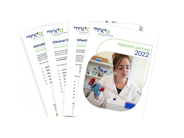 leaflets with MNDA information 