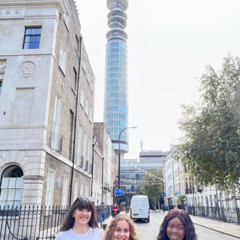 image of BT Tower with MNDA Flag