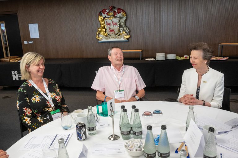 HRH Princess Anne attends attends event