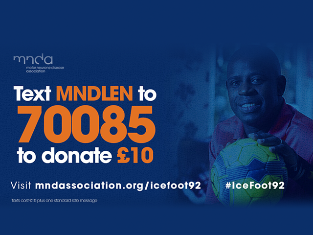 Ice foot 92 text to donate image