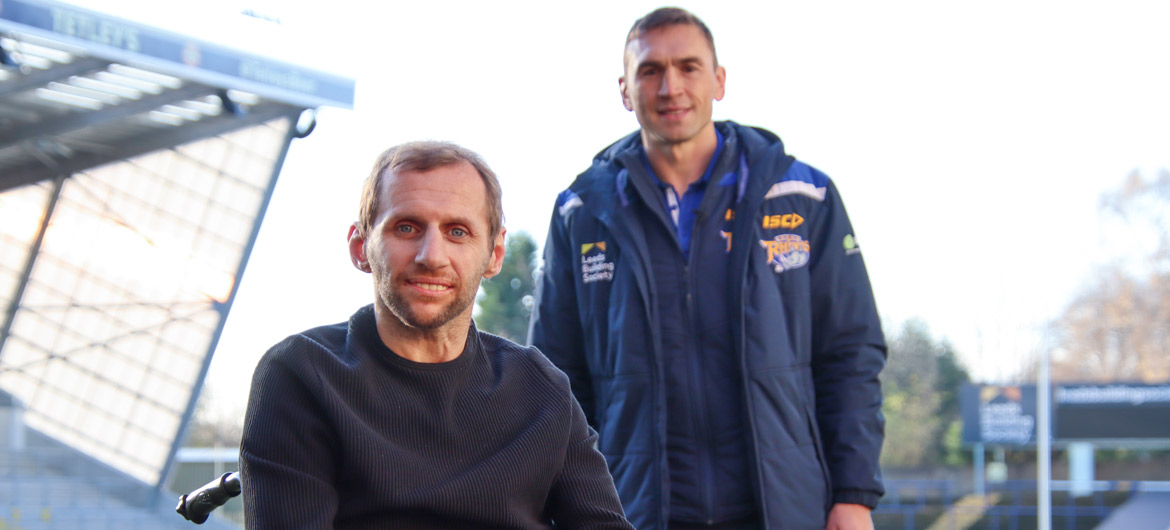 Our new patrons, Rob Burrow and Kevin Sinfield OBE