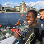 Len launches the London City Swim