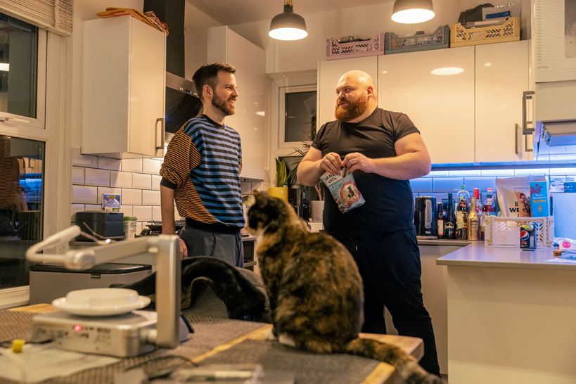 Alex and Craig in Kitchen