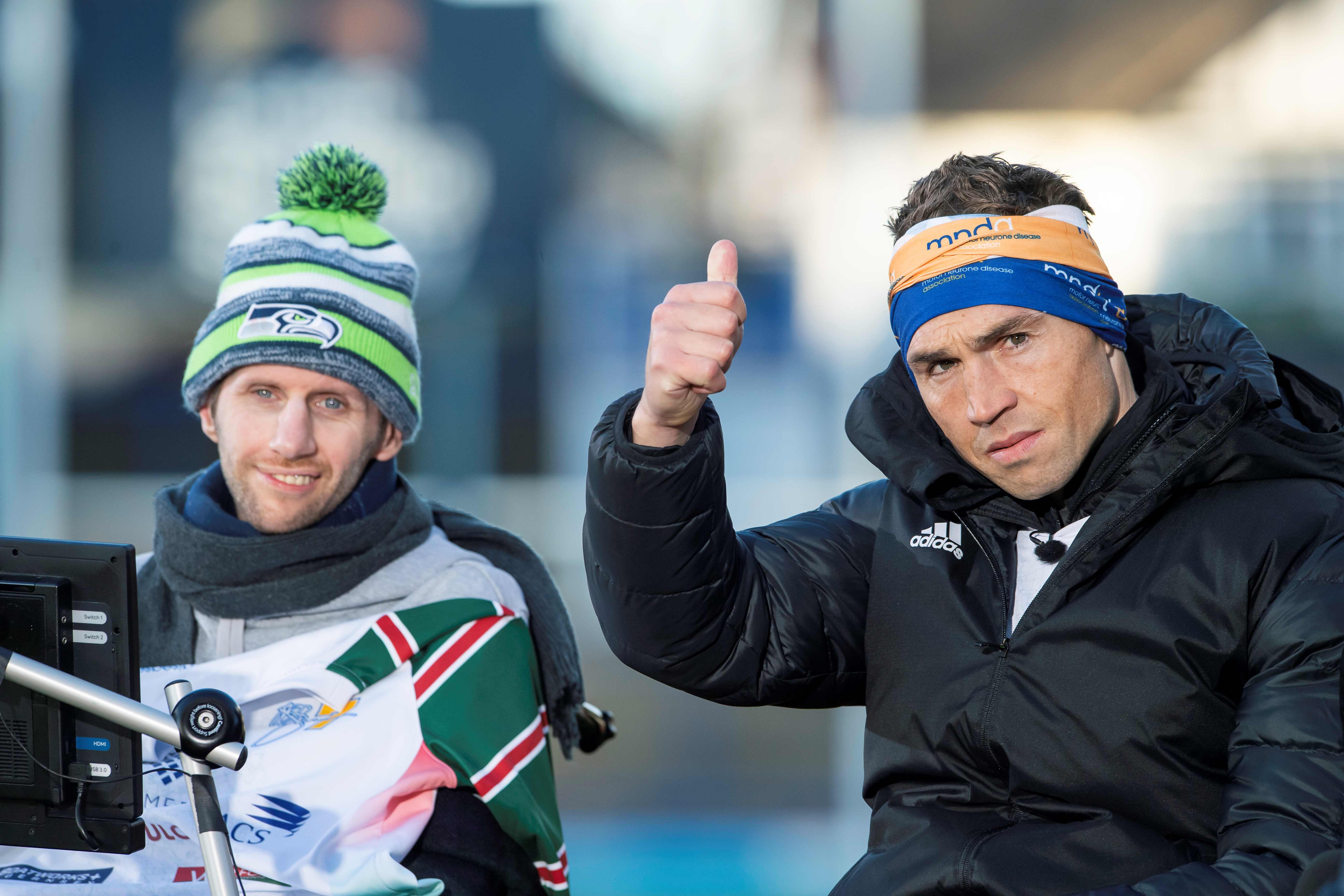 Rob Burrow MBE with his friend and supporter, Kevin Sinfield