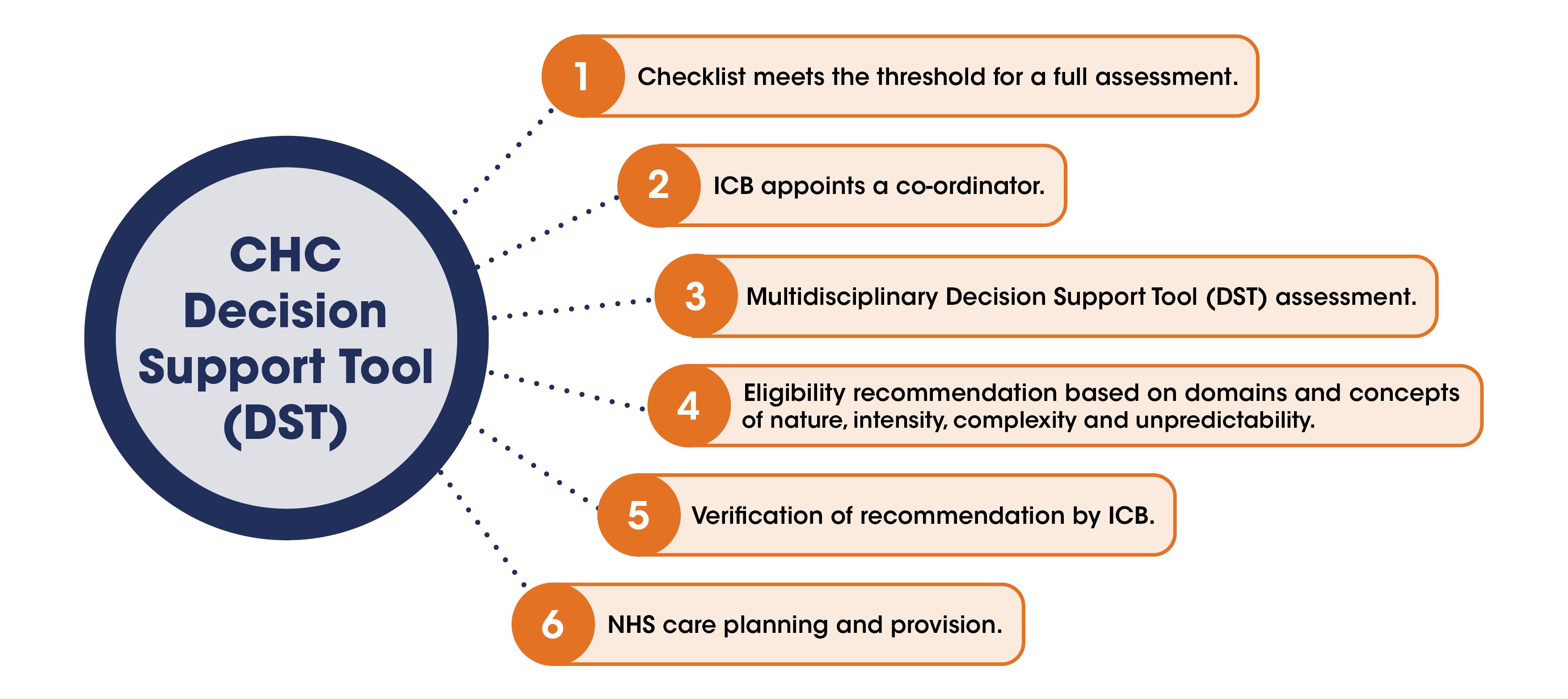 A flow chart of the Decision Support Tool process