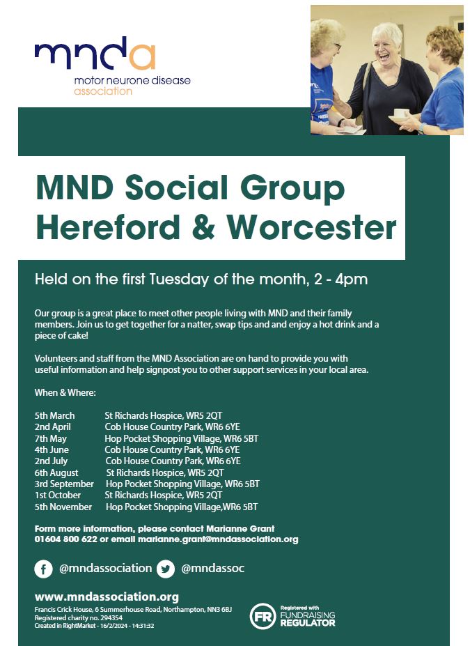 Hereford & Worcester Social Group 1st Tuesday in month