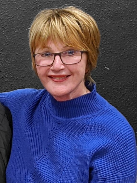 Picture of Julie Ward, Vice Chair South Yorkshire Branch wearing glasses and a blue jumper