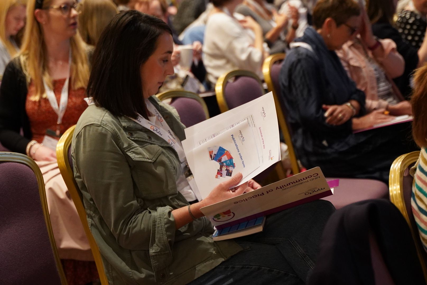 professional at a community of practice event