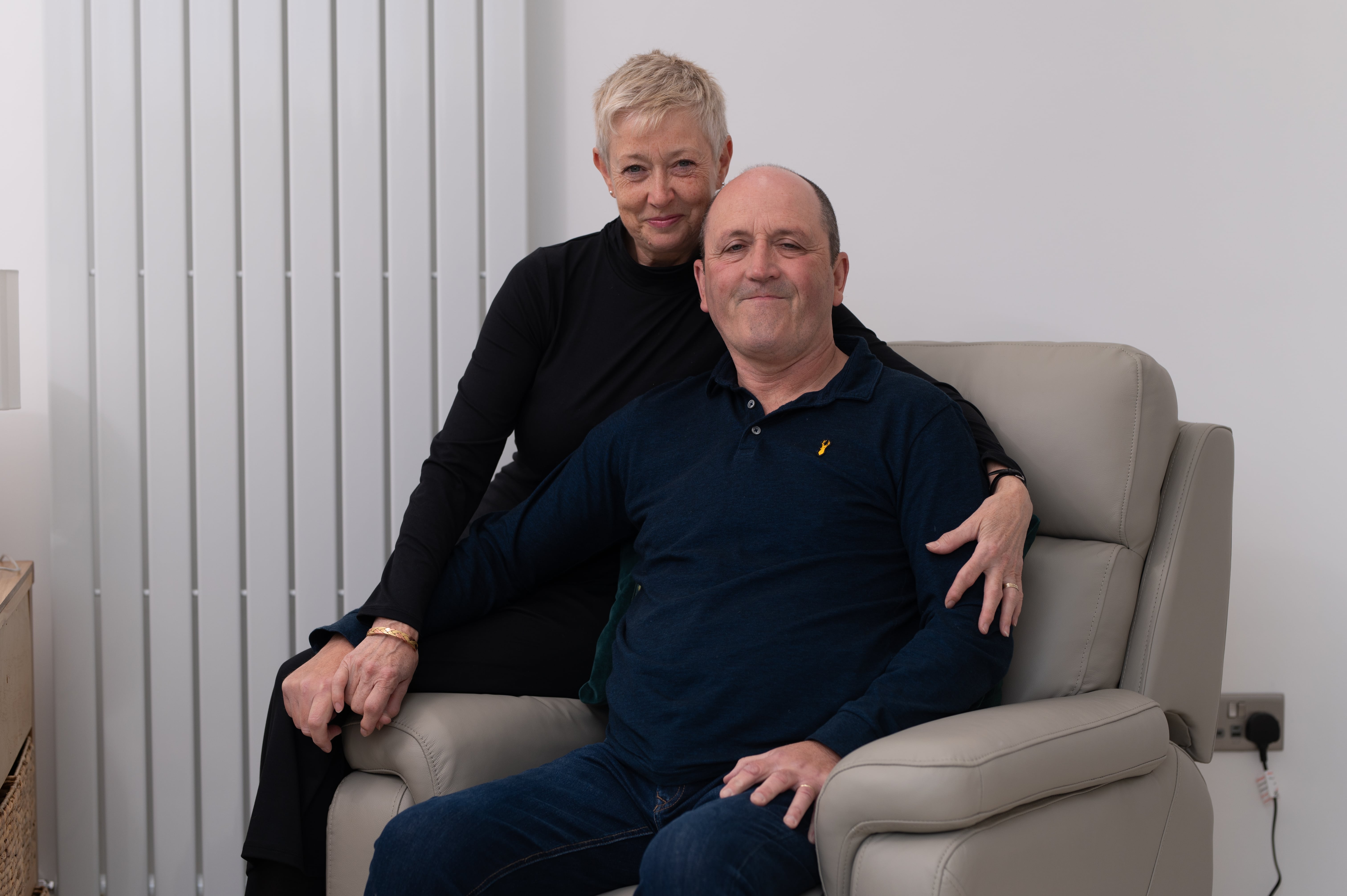 Mike Thomas with his wife