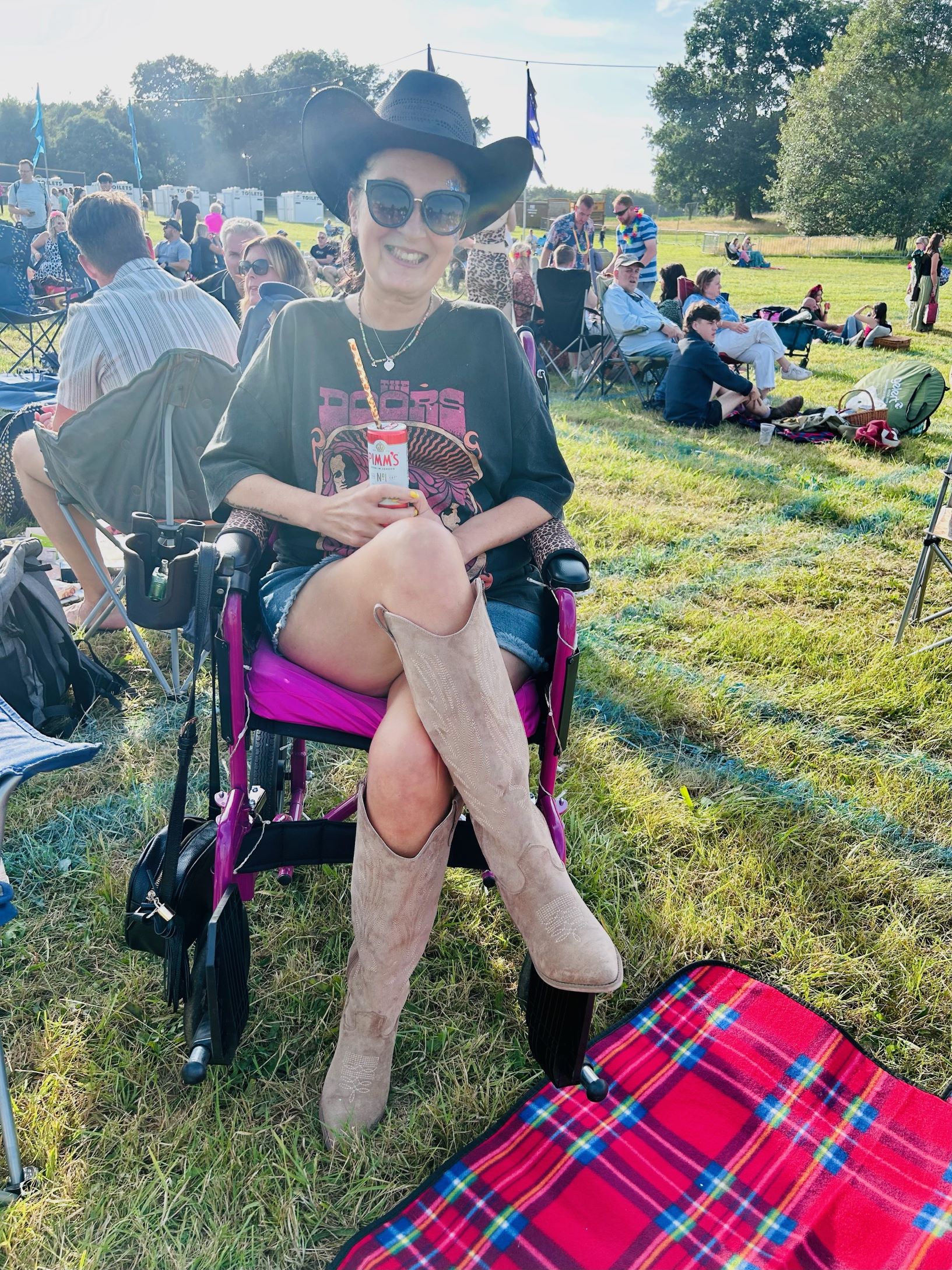 Debbie at Ibiza festival weekend