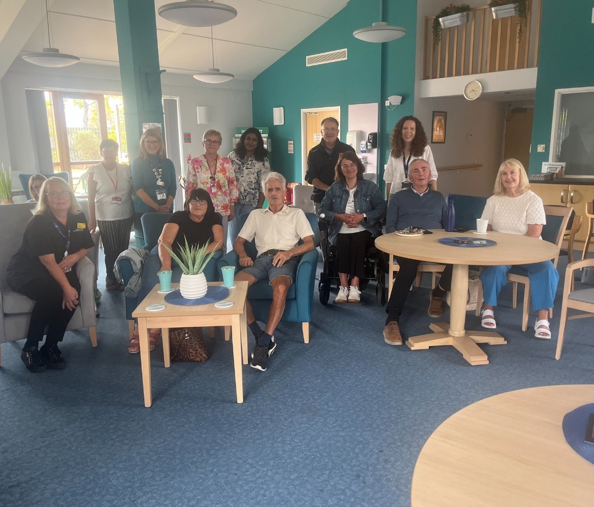 Photo of attendees for Rugby and Coventry MND Support Group