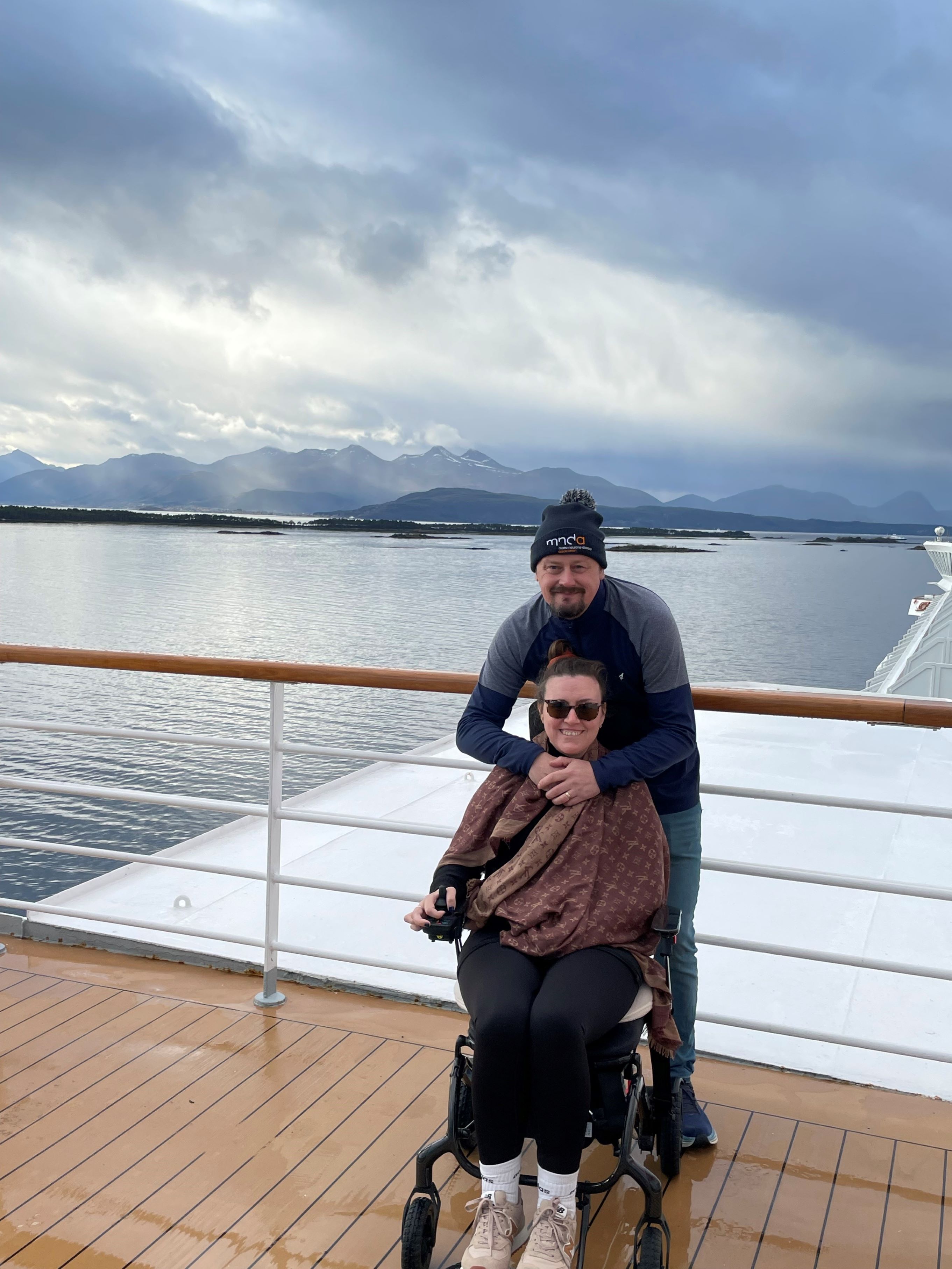 Martyn and his wife Anna on a cruise