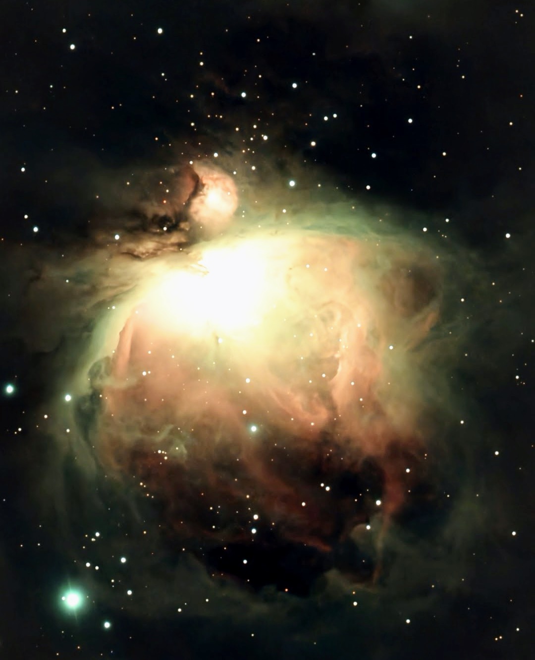 Picture of the night sky taken on Jim's adapted telescope