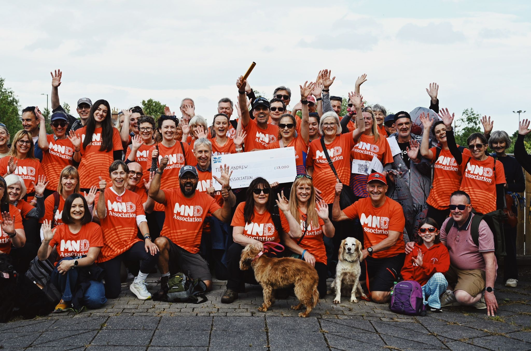 Andrew and friends on Hadrian's Walk challenge