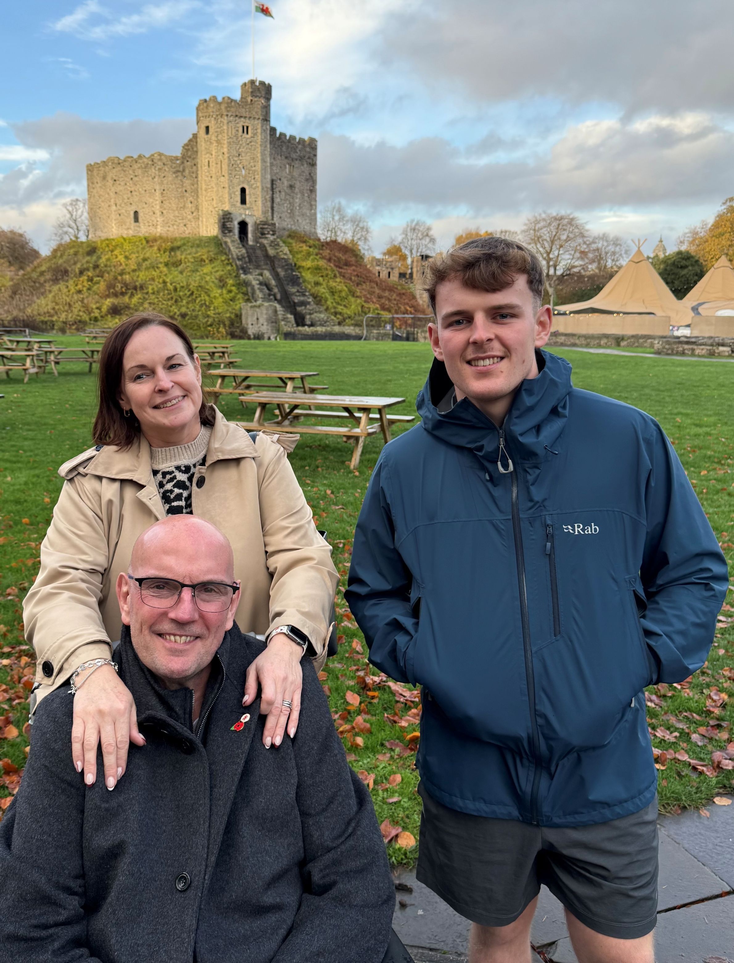 Keith with his wife Lisa and their son Charlie
