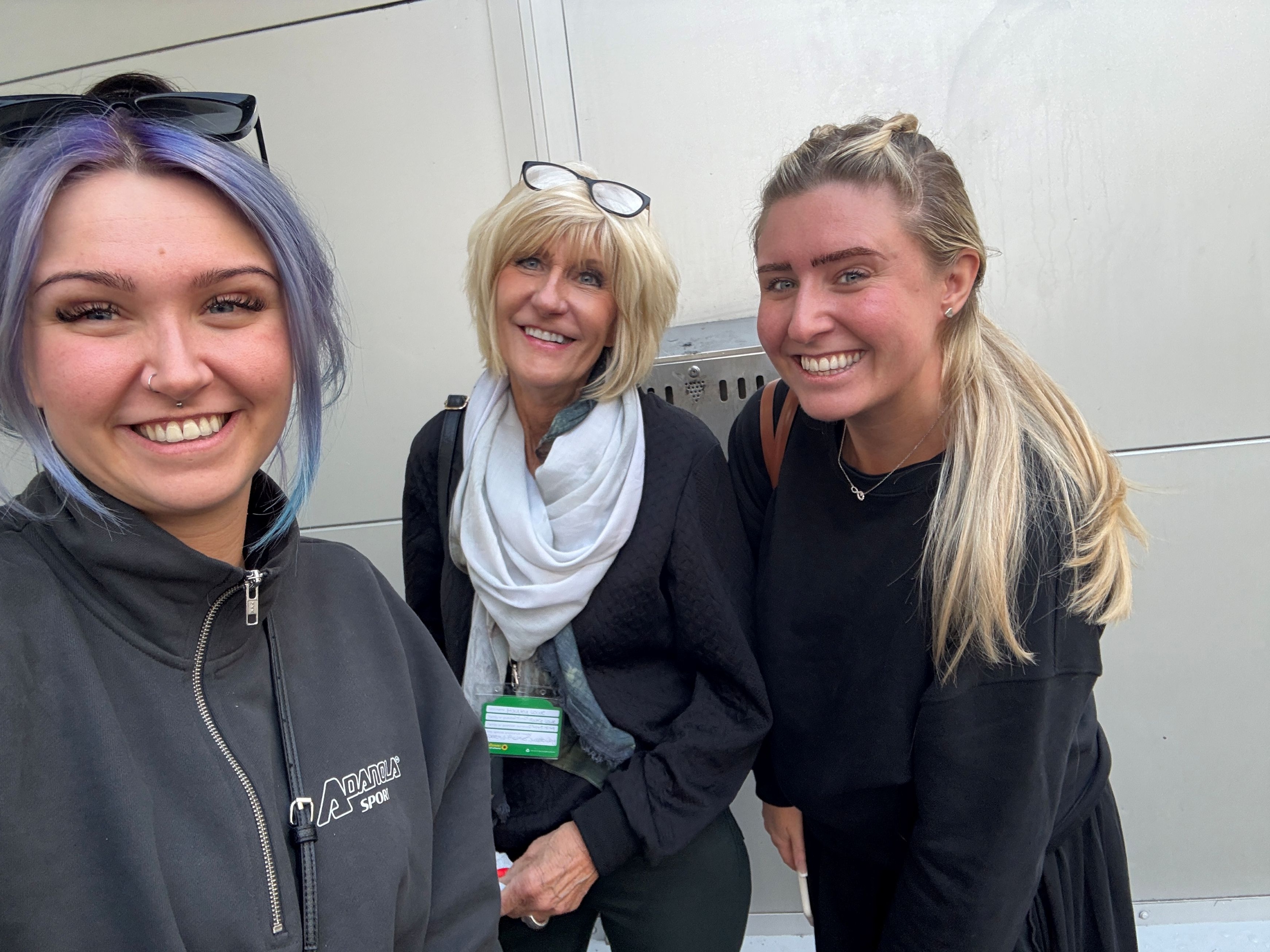 L - R, Frankie, Courtney and Hayley
