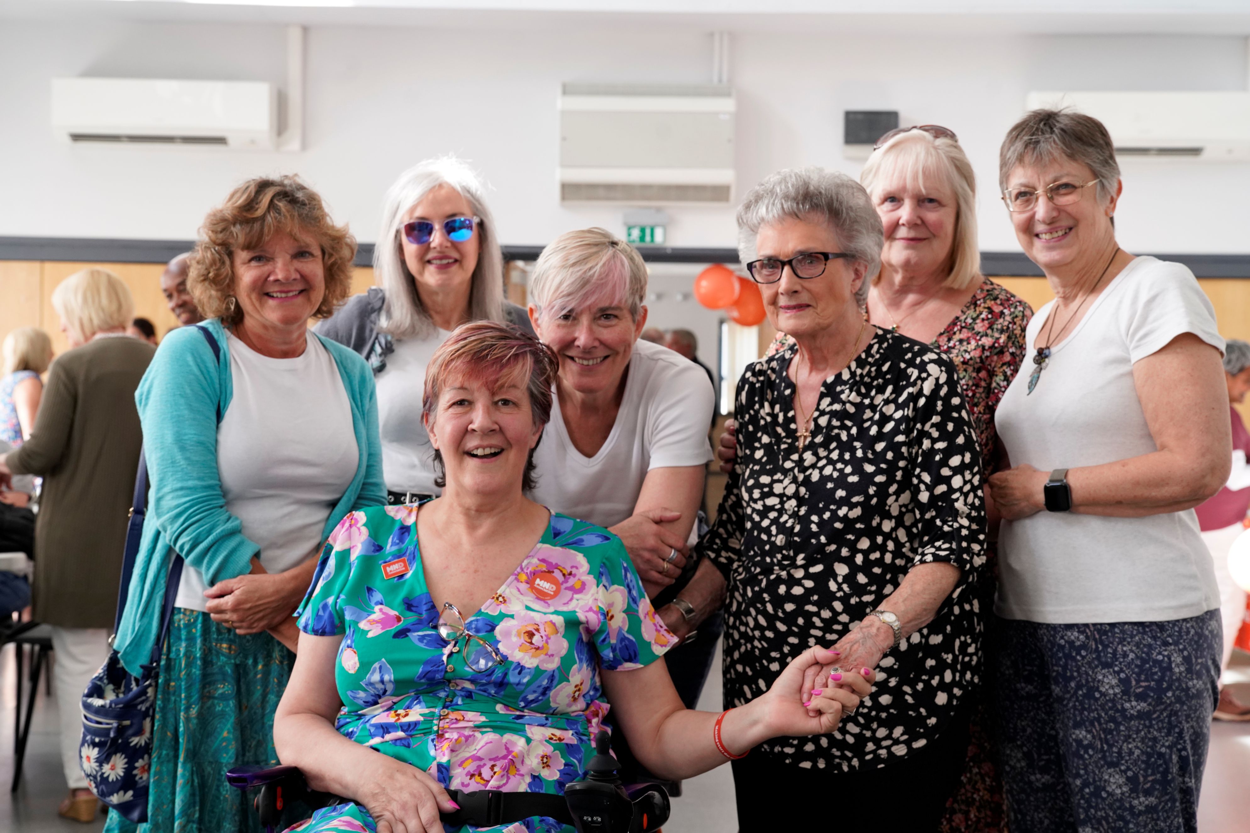 Louise with friends at her FUNeral