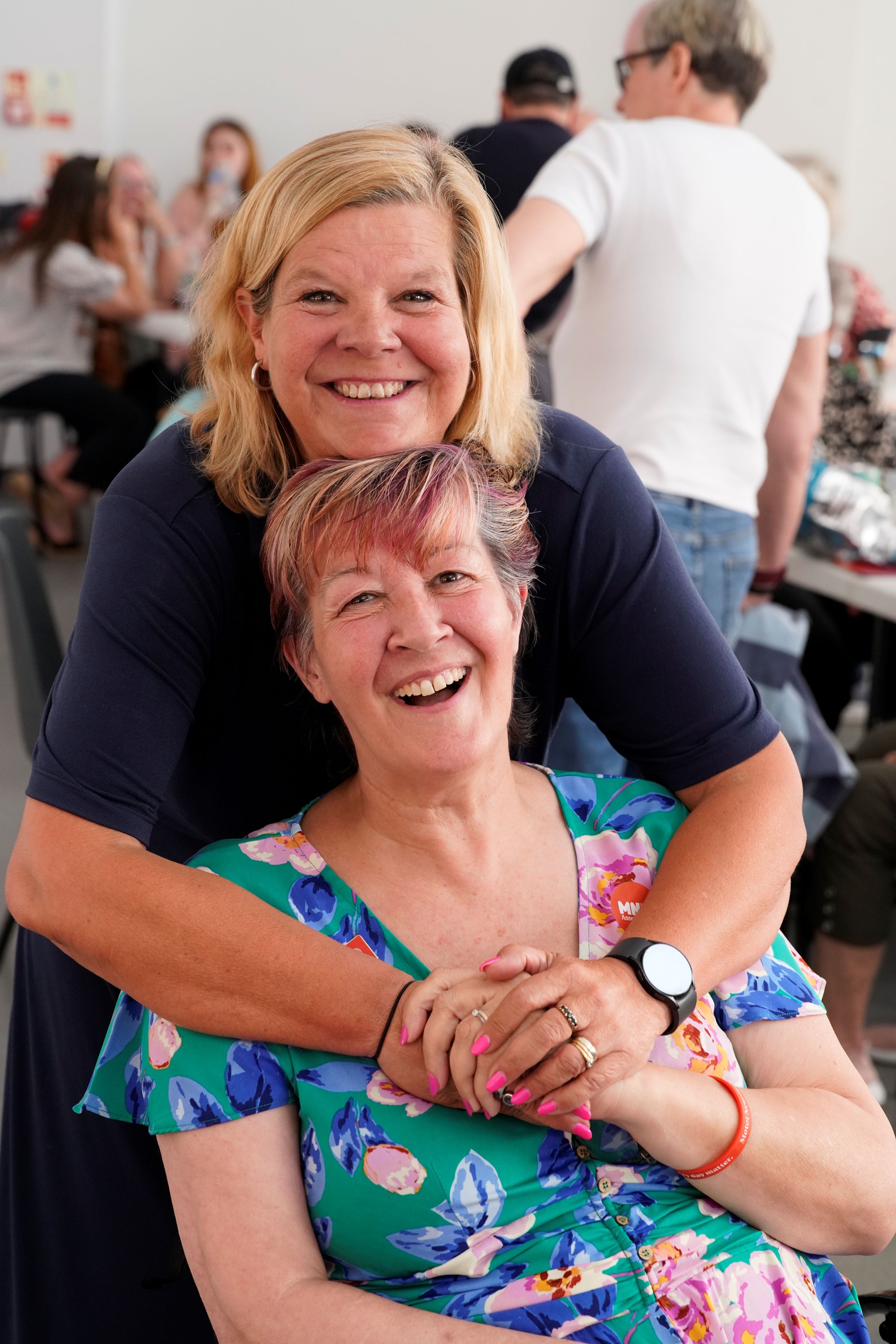Louise with her friend