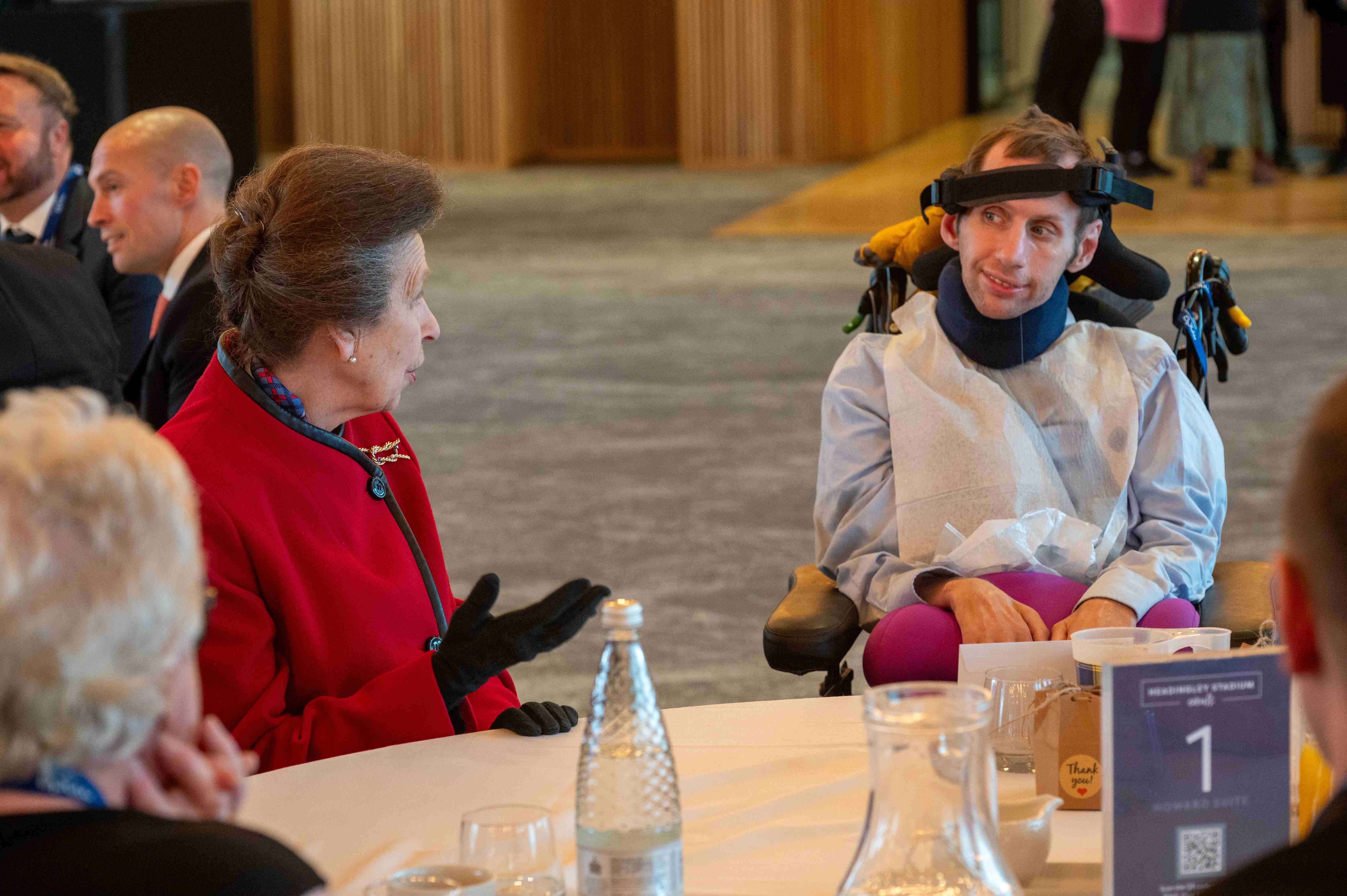 Patron meets Patron. HRH Princess Royal meets Rob Burrow CBE