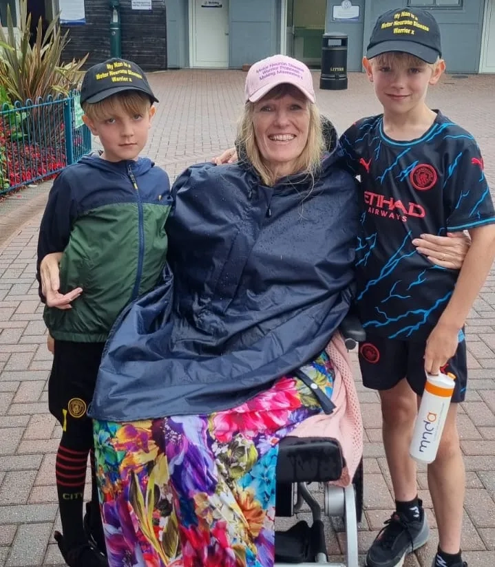 Maggies Coates with grandsons Ryan (L) and Jack (R)