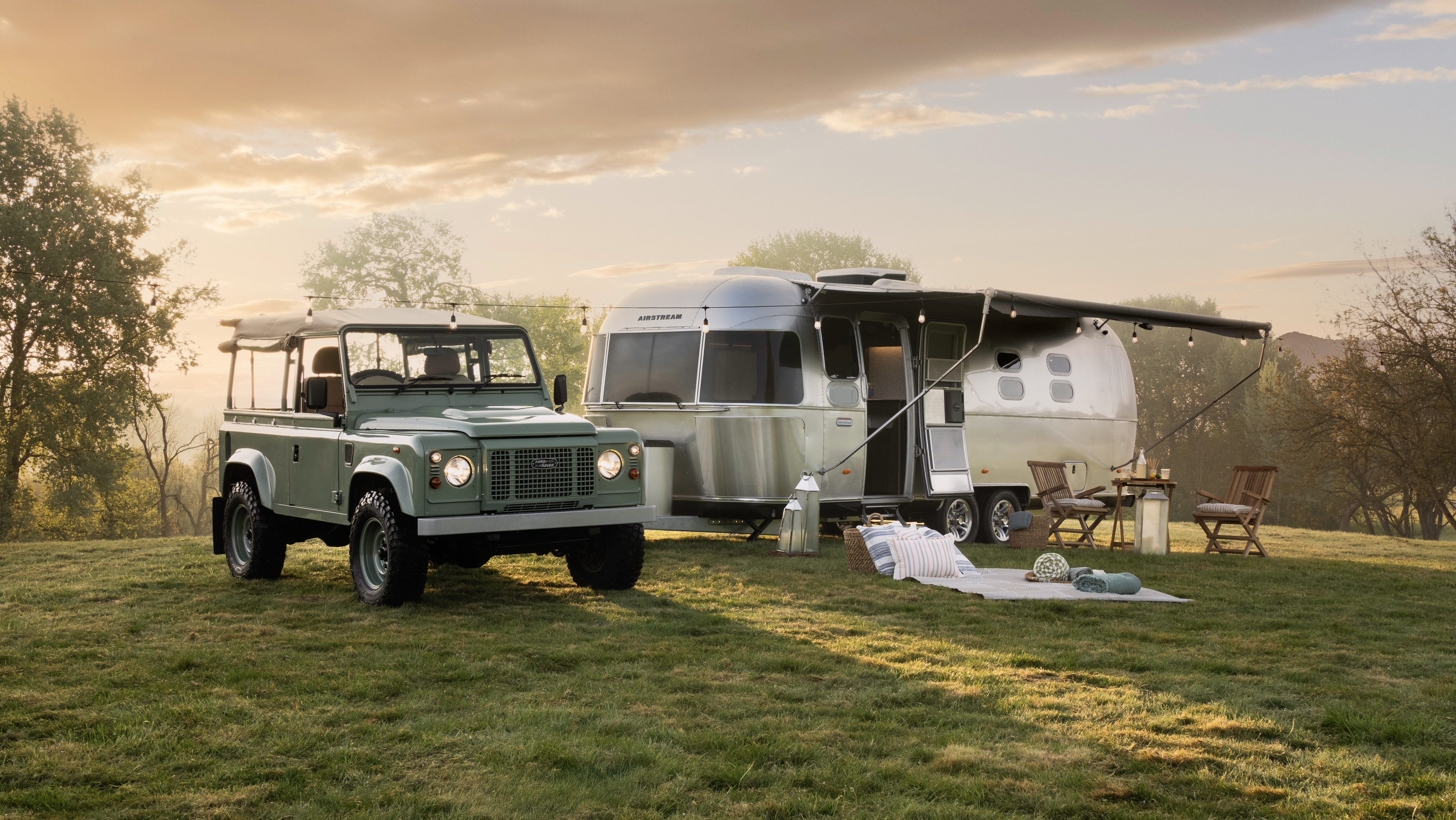 Omaze Land Rover Airstream
