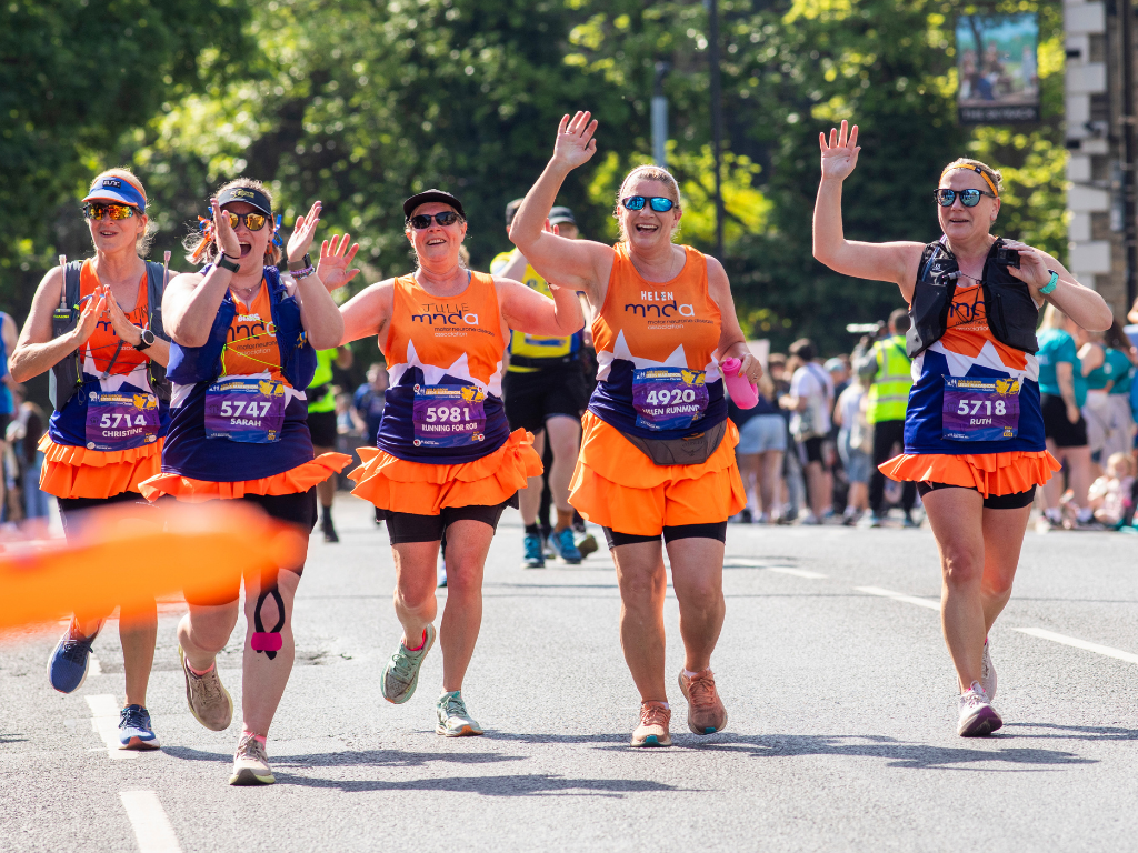 People running in MND gear