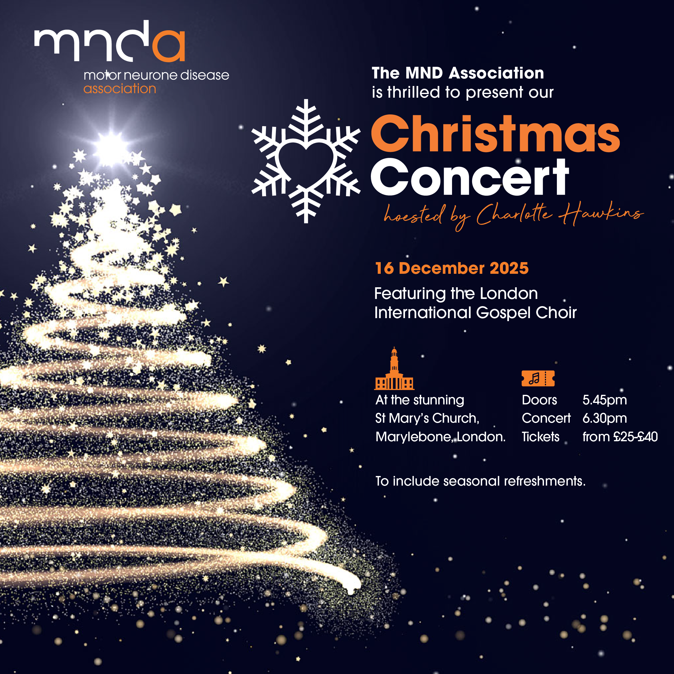 Christmas Concert flyer 2025