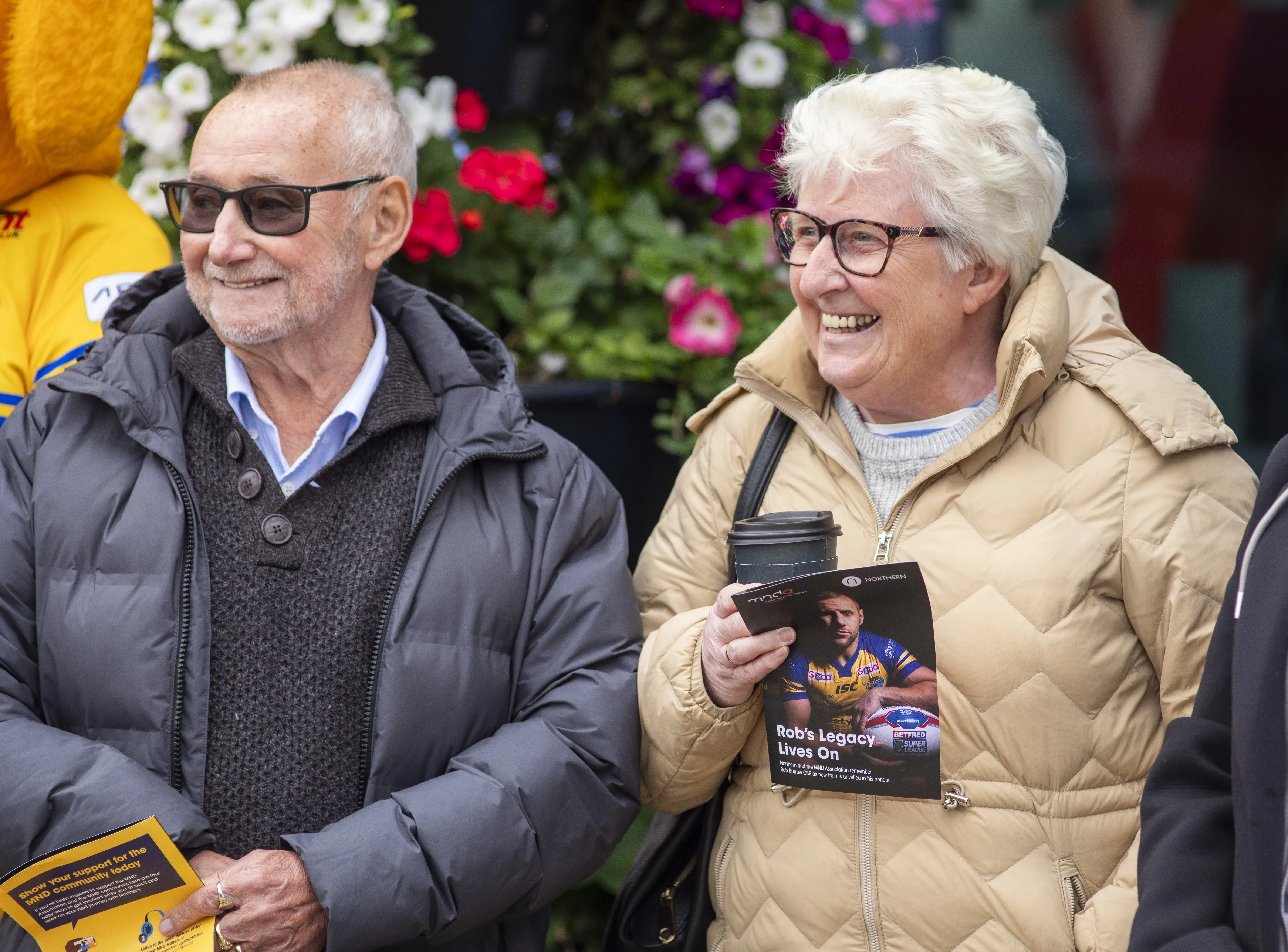 Rob's parents Geoff and Irene were also at the special day