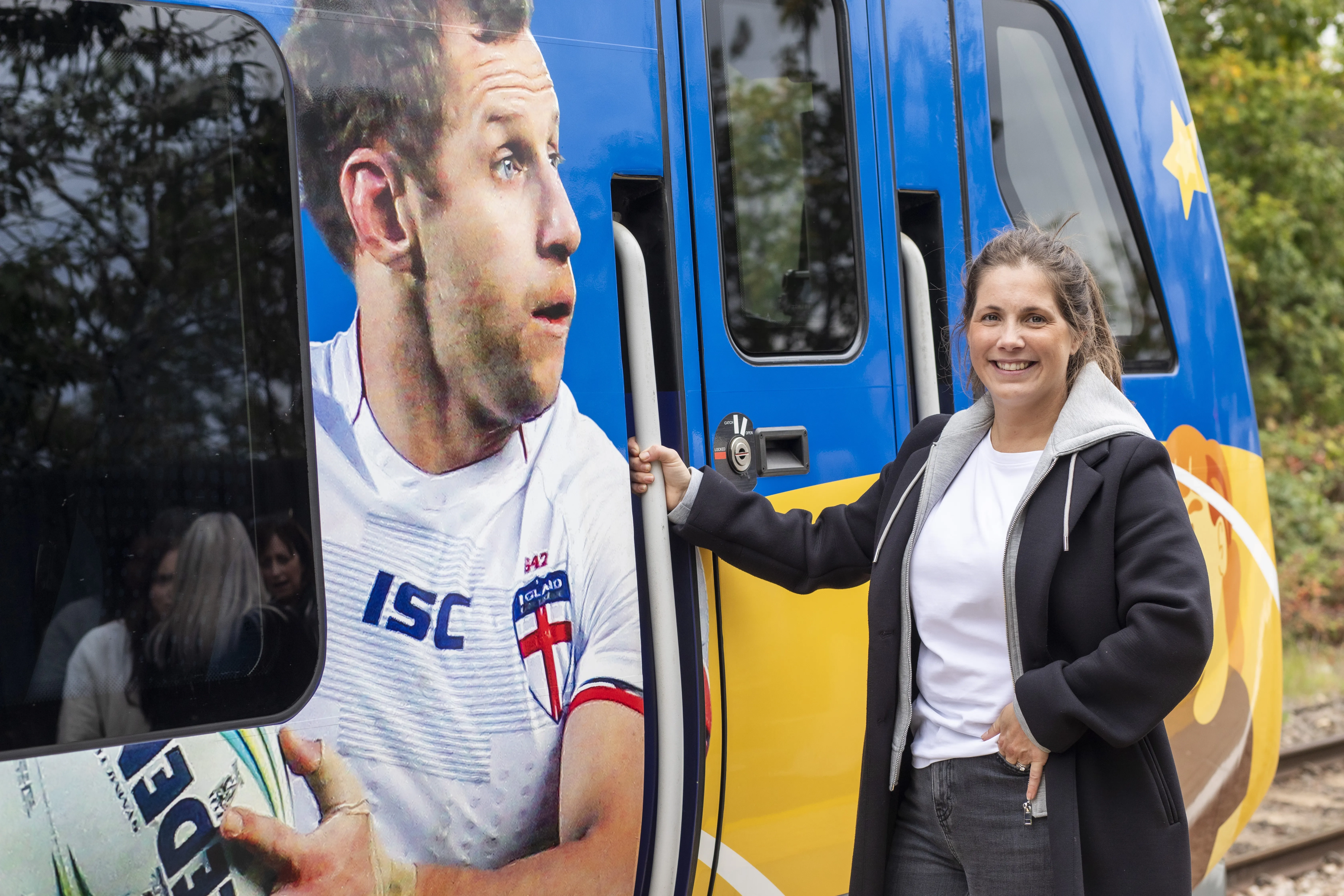 The ceremony, at Castleford Station, was held on Burrow's birthday