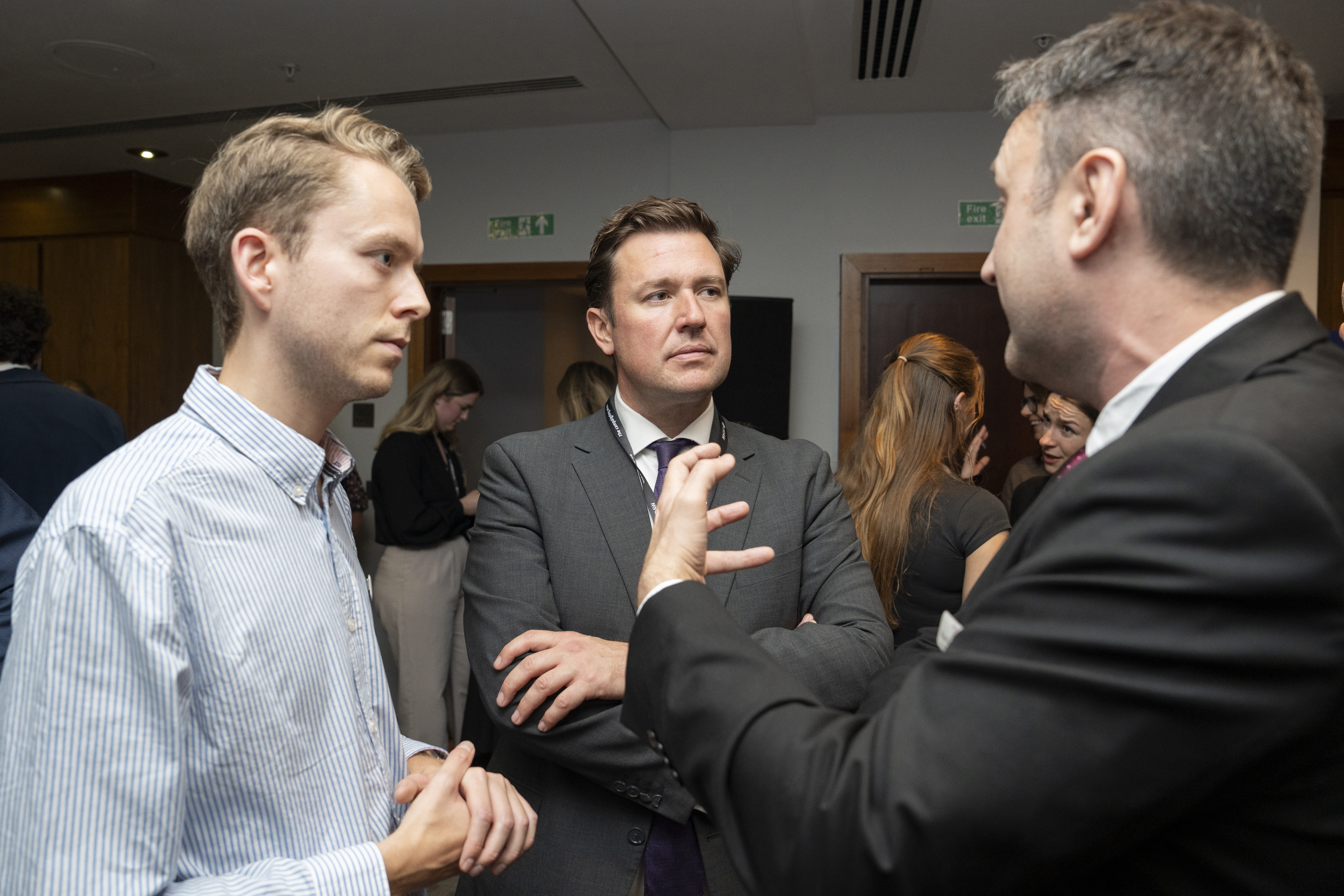 Niall and Richard with Steve Race MP