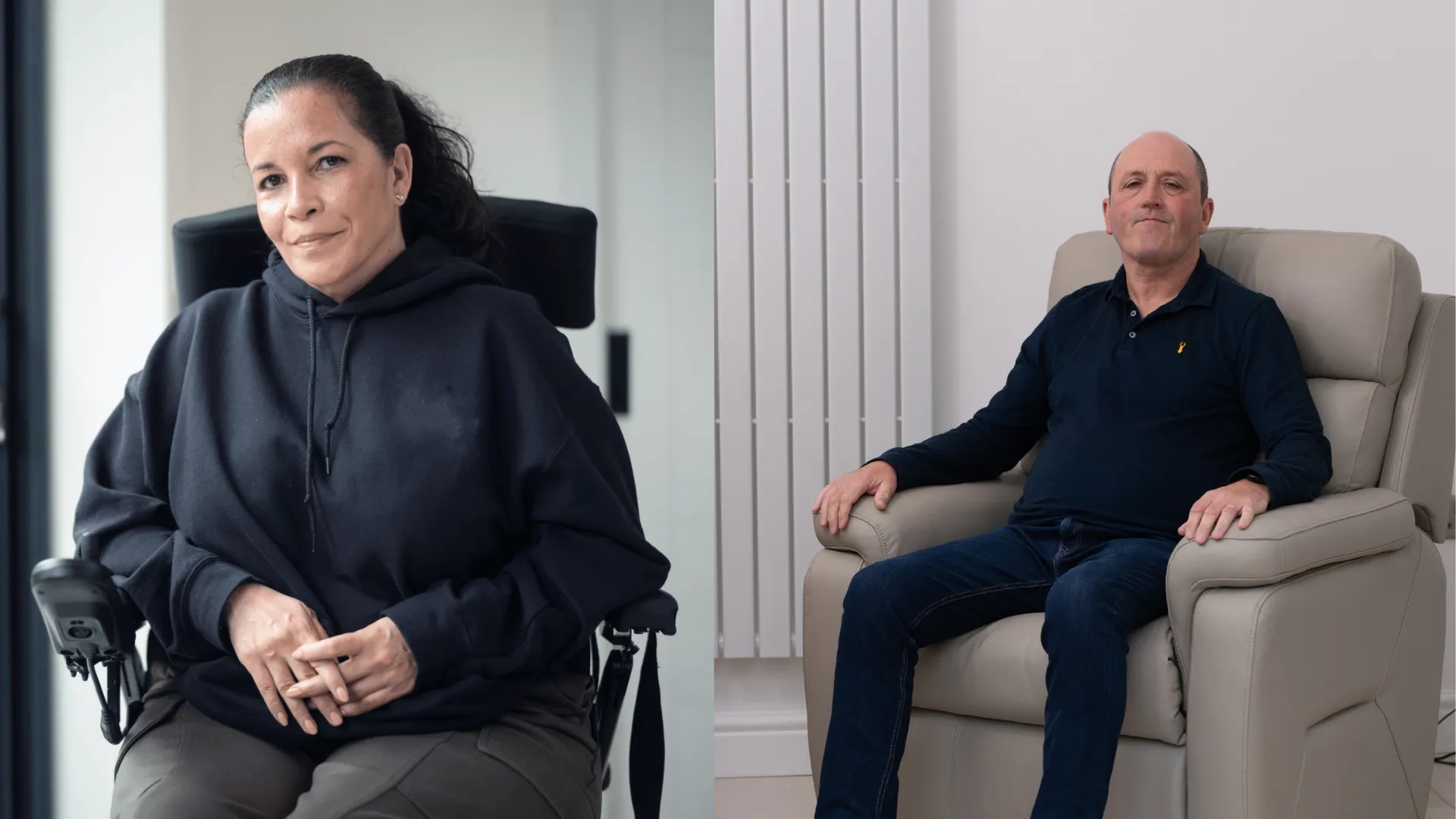 Mike Thomas and Eleanor Dalley who have MND