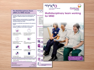 cover of our infographic and guide on multidisciplinary team working in MND