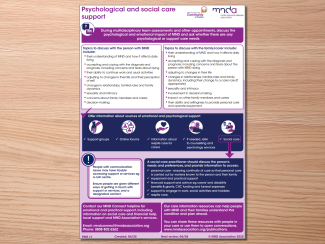 infographic on psychological and social care support