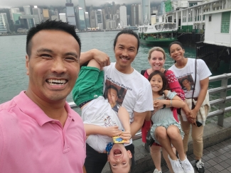 Eugene with his family