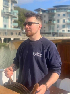 Patrick working on a boat in Bristol