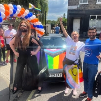 Zoe at West London Queer Project event