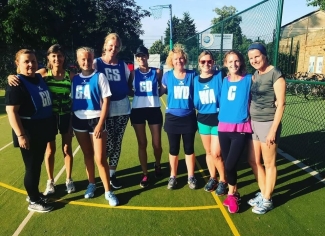 Zoe with netball team