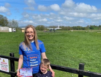 Zoe's family at skydive
