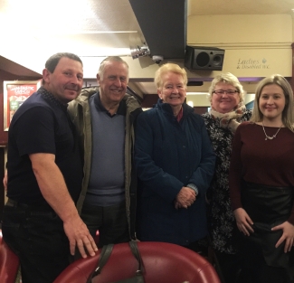Jessica-Louise with family and nan and grandad