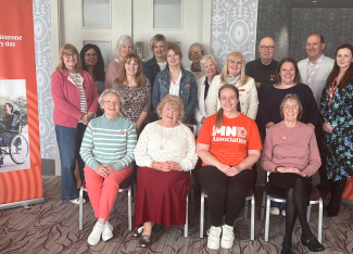 Staff and volunteers at Wales Event smiling together