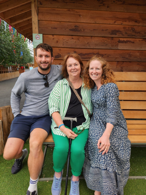 Diana with her children