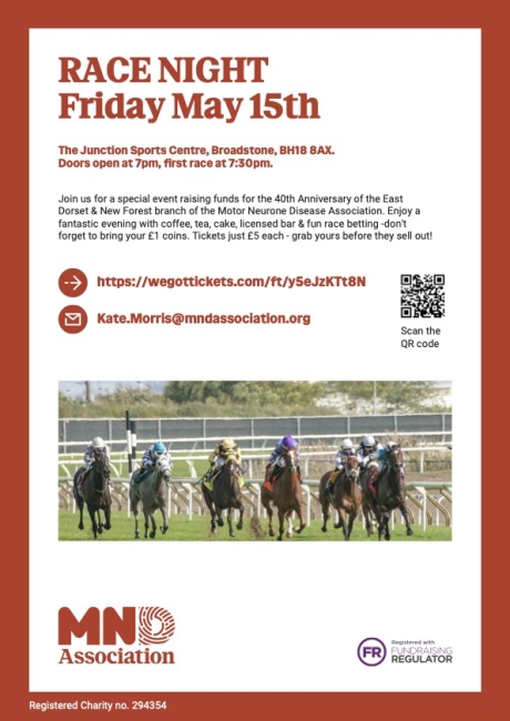 Race Night on Friday 15th May 2026