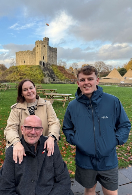 Keith with his wife Lisa and their son Charlie