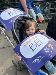 Cheering on Ben at Rob Burrow Leeds Marathon