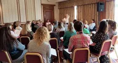 professionals attending a workshop