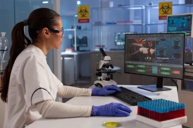 researcher in lab