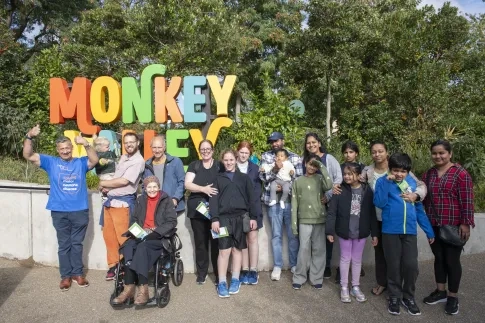 The Motor Neurone Disease Association community enjoying a day trip to London Zoo